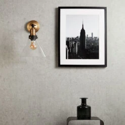 Edit Factory Glass Wall Light - Antique Brass -Home Lighting Store 45620 20