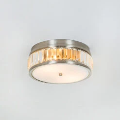 Edit Crystal Flush Ceiling Light - Brushed Nickel -Home Lighting Store 45633 11