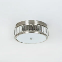 Edit Crystal Flush Ceiling Light - Brushed Nickel -Home Lighting Store 45633 12