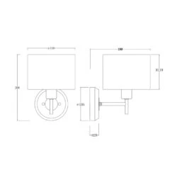 Edit Marble Wall Light - Brass -Home Lighting Store 45634 dia 1