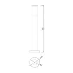 Edit Dune Outdoor Post Light - Stainless Steel -Home Lighting Store 45637 dia