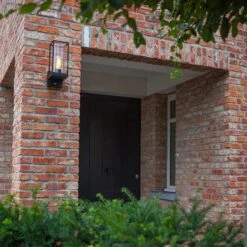 Lutec Flair Outdoor Lantern Wall Light With PIR Sensor - Black Aluminium -Home Lighting Store 45666 11