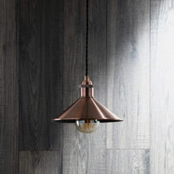 Forum Diner Easy Fit Ceiling Pendant Shade - Antique Copper -Home Lighting Store 45690 12 2