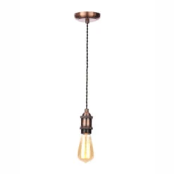 Forum Dale Ceiling Pendant Lamp Holder - Antique Copper
