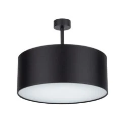 Edit Basic 40 Semi-Flush Ceiling Light - Black