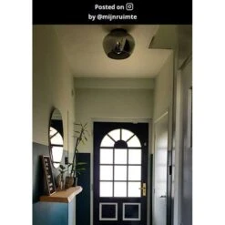 Lucide Judi Glass Flush Ceiling Light - Smoked -Home Lighting Store 45918 UGC 17948496169452237