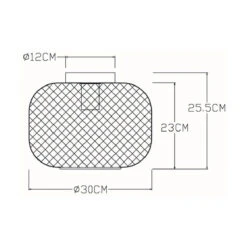 Lucide Mesh Flush Ceiling Light - Satin Brass -Home Lighting Store 45951 DIA