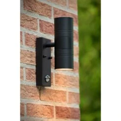Lucide Arne LED Outdoor Up & Down Wall Light With PIR Sensor - Black -Home Lighting Store 46027 34