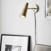 Peak Wall Light With Plug- Antique Gold