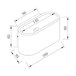 Edit Merton Up & Down Plaster Wall Light -Home Lighting Store 46261 dia 1