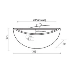 Edit Ealing Ceramic Wall Light -Home Lighting Store 46266 dia 1