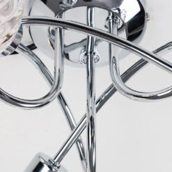 Edit Reyka 3 Arm Semi-Flush Ceiling Light - Polished Chrome -Home Lighting Store 46344 03