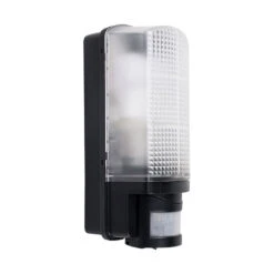 Edit Griffin Outdoor Wall Light With PIR Sensor - Black