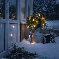 Konstsmide 9.75M Amber LED Oval Festoon Lights - 40 Lights