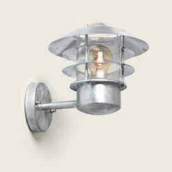 Edit Coastal Stage Outdoor Wall Light - Galvanised Steel -Home Lighting Store 46391 001