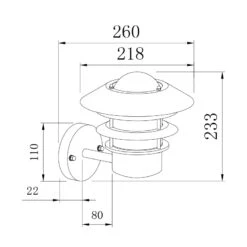 Edit Coastal Stage Outdoor Wall Light - Galvanised Steel -Home Lighting Store 46391 dia