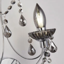 Searchlight Luna Twin Bathroom Wall Light - Smoked 8 Searchlight Luna Twin Bathroom Wall Light - Smoked -Home Lighting Store 46497 11