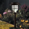 Avant Lantern Solar LED Stake Lights - Black - Set Of 5