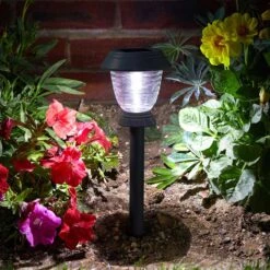365 Triton Solar LED Stake Lights - Dark Grey - Set Of 4