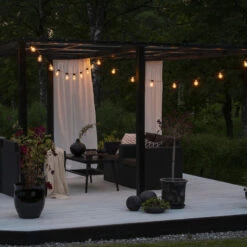 Konstsmide 9.5M Amber LED GLS Festoon Lights - 20 Lights