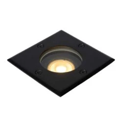 Lucide Biltin Square Outdoor Deck Light - Black