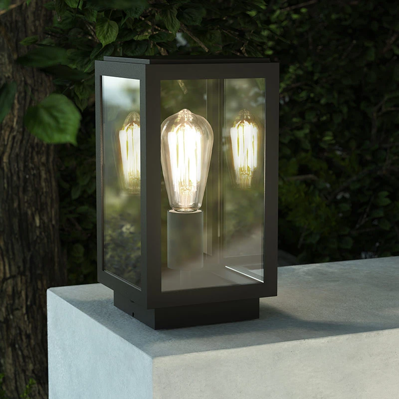 Astro Homefield Outdoor Pedestal Light - Textured Black 3 Astro Homefield Outdoor Pedestal Light - Textured Black - Image 3