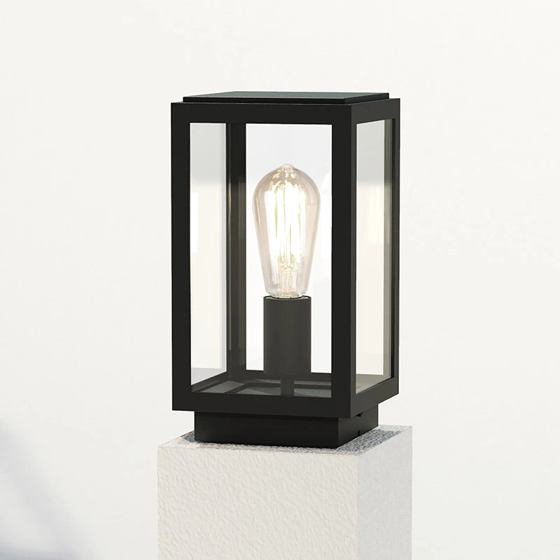 Astro Homefield Outdoor Pedestal Light - Textured Black 1 Astro Homefield Outdoor Pedestal Light - Textured Black