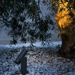 Faro Barcelona Spy LED Garden Spotlight - Dark Grey -Home Lighting Store 47510 012