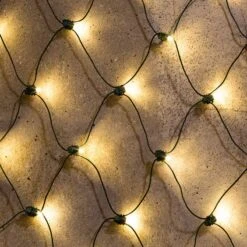 Edit 2.4M Battery Operated Warm White LED Net Light - 240 Lights