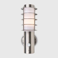 Edit Stirling Outdoor Wall Light With PIR Sensor - Stainless Steel -Home Lighting Store 47815 03