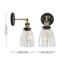 Edit Rye Wall Light - Black -Home Lighting Store 47827 Dia