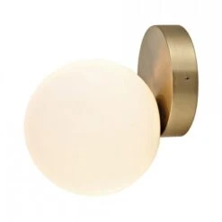 Edit Pearl Bathroom Wall Light - Antique Brass