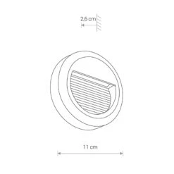 Edit Sidewalk LED Outdoor Wall Light - Black -Home Lighting Store 48078 Dia