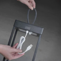 Konstsmide Ravello 50 Battery Operated LED Outdoor Lantern - Black -Home Lighting Store 48460 14