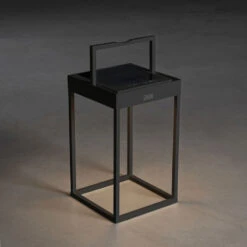 Konstsmide Portofino Solar LED Outdoor Lantern - Black -Home Lighting Store 48461 12