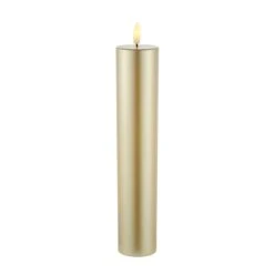 Sirius Sille 250 Battery Operated LED Wax Flicker Candle - Gold