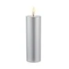 Sirius Sille 150 Battery Operated LED Wax Flicker Candle - Silver