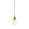Bronx Ceiling Pendant Lamp Holder With Plug - Bronze