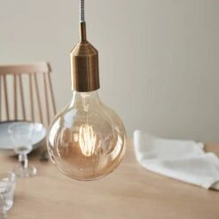 Bronx Ceiling Pendant Lamp Holder With Plug - Bronze -Home Lighting Store 49209 11