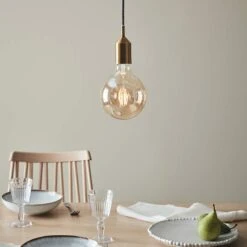 Bronx Ceiling Pendant Lamp Holder With Plug - Bronze -Home Lighting Store 49209 12