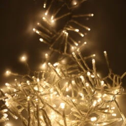 13.9M Clear Cable Warm White Cluster String Lights - 960 Lights