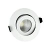 Integral 9W Cool White Dimmable LED Fire Rated Adjustable Downlight - Matt White