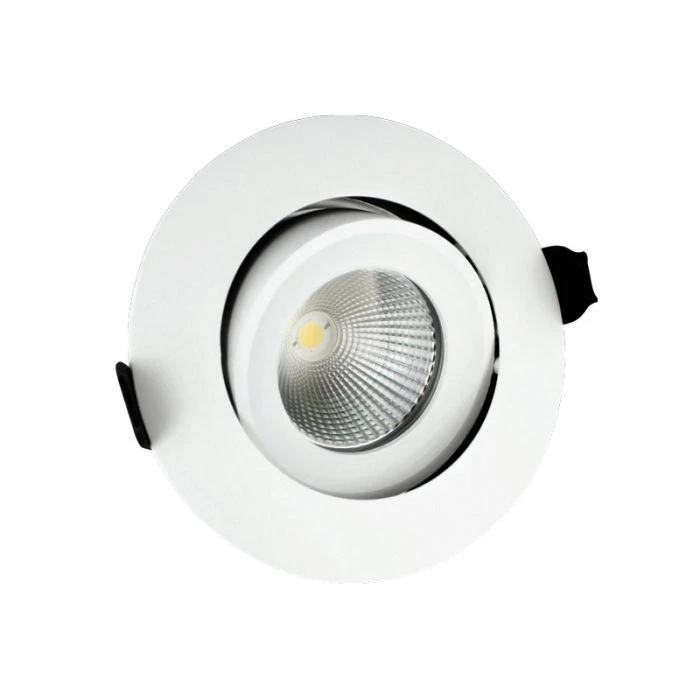 Integral 9W Cool White Dimmable LED Fire Rated Adjustable Downlight - Matt White 1 Integral 9W Cool White Dimmable LED Fire Rated Adjustable Downlight - Matt White