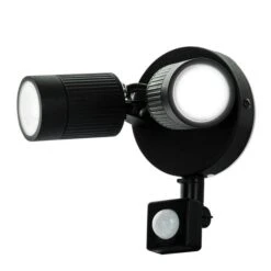 Luceco 10W Cool White LED Twin Floodlight With PIR