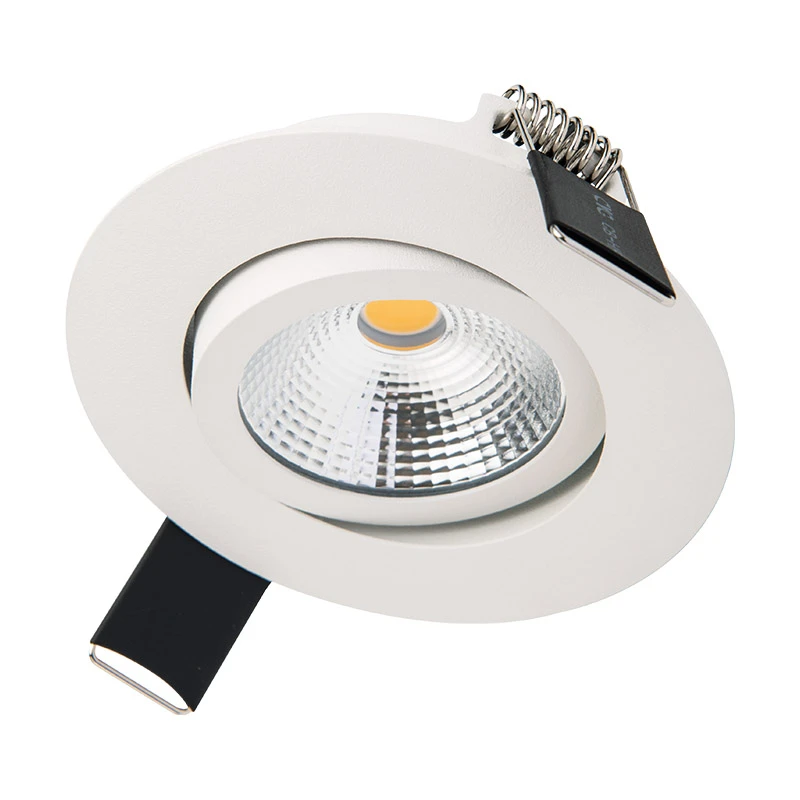 Integral Ultra Slim 6.5W Warm White Dimmable LED Tiltable Downlight - White 1 Integral Ultra Slim 6.5W Warm White Dimmable LED Tiltable Downlight - White