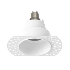 Astro Trimless Slimline Round Fire Rated IP65 Fixed Downlight - White -Home Lighting Store 61902 02
