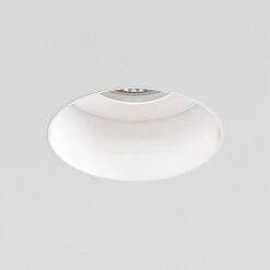 Astro Trimless Slimline Round Fire Rated IP65 Fixed Downlight - White