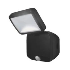 Ledvance Battery Operated LED Floodlight With PIR Sensor - Black
