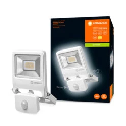 Ledvance Endura 20W Warm White LED Floodlight With PIR Sensor - White -Home Lighting Store 62483 04