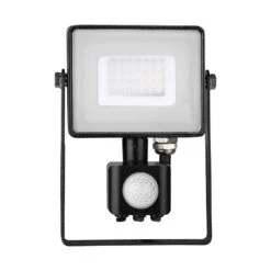 V-Tac 30W Daylight Samsung Chip LED Floodlight With PIR Sensor - Black